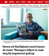 Henny Schrauwers: ‘Managers kijken te vaak weg bij ongewenst gedrag’