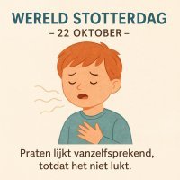 WereldStotterdag: Stotteren doe je niet alleen