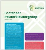 Factsheet Peuterkleutergroep