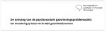 De omvang van de psychosociale gaswinningsproblematiek: Een benadering op basis van de GGD gezondheidsmonitor