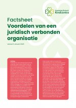 Factsheet Voordelen van een juridisch verbonden organisatie