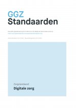 GGZ standaarden : Zorgstandaard Digitale zorg