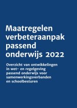 Overzicht maatregelen verbeteraanpak passend onderwijs 2022