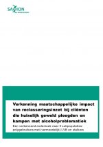 Verkenning maatschappelijke impact van reclasseringsinzet bij cliënten die huiselijk geweld pleegden en kampen met alcoholproblematiek