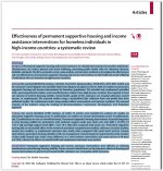 Effectiveness of permanent supportive housing and income assistance interventions for homeless individuals in high-income countries: a systematic review